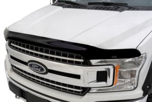 Ford F-150 Hood Shield - Husky Liners - High-profile, Contour-fit, UV Resistant - Smoke - `15-`20